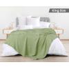 imageUtopia Bedding White 100 Cotton Waffle Blanket 300 GSM King  90x108 Inch Soft Lightweight Breathable Bed Blanket for All SeasonSage Green