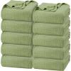 imageUtopia Bedding White 100 Cotton Waffle Blanket 300 GSM King  90x108 Inch Soft Lightweight Breathable Bed Blanket for All SeasonSage Green
