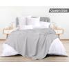 imageUtopia Bedding White 100 Cotton Waffle Blanket 300 GSM King  90x108 Inch Soft Lightweight Breathable Bed Blanket for All SeasonSilver