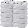 imageUtopia Bedding White 100 Cotton Waffle Blanket 300 GSM King  90x108 Inch Soft Lightweight Breathable Bed Blanket for All SeasonSilver