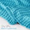 imageUtopia Bedding White 100 Cotton Waffle Blanket 300 GSM King  90x108 Inch Soft Lightweight Breathable Bed Blanket for All SeasonTeal