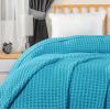 imageUtopia Bedding White 100 Cotton Waffle Blanket 300 GSM King  90x108 Inch Soft Lightweight Breathable Bed Blanket for All SeasonTeal