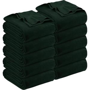 imageUtopia Bedding Forest Green 100 Cotton Blanket Throw Size  60x50 Inch 350GSM Lightweight Soft and Breathable Thermal Blanket for All Seasons Pack of 10