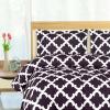 imageUtopia Bedding Printed Comforter Set with 2 Pillow Shams  Luxurious Brushed Microfiber  Down Alternative Comforter  Soft and Comfortable Bulk Pack of 4 KingCal King Plum