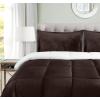 imageUtopia Bedding All Season Alternative Fleece Comforter  Reversible Sherpa Comforter Set King Chocolate with 2 Pillow Shams  Soft and Comfortable  Machine Washable