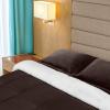 imageUtopia Bedding All Season Alternative Fleece Comforter  Reversible Sherpa Comforter Set King Chocolate with 2 Pillow Shams  Soft and Comfortable  Machine Washable