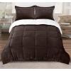 imageUtopia Bedding All Season Alternative Fleece Comforter  Reversible Sherpa Comforter Set King Chocolate with 2 Pillow Shams  Soft and Comfortable  Machine Washable