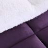 imageUtopia Bedding All Season Alternative Fleece Comforter  Reversible Sherpa Comforter Set King Plum with 2 Pillow Shams  Soft and Comfortable  Machine Washable