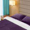 imageUtopia Bedding All Season Alternative Fleece Comforter  Reversible Sherpa Comforter Set King Plum with 2 Pillow Shams  Soft and Comfortable  Machine Washable