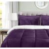 imageUtopia Bedding All Season Alternative Fleece Comforter  Reversible Sherpa Comforter Set King Plum with 2 Pillow Shams  Soft and Comfortable  Machine Washable