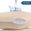 imageUtopia Bedding Waterproof Pillow Protectors Zippered 2 Pack Red Queen Size Zippered Pillowcases Bed Bug Proof Pillow Encasement Covers 20 x 28 InchesBeige