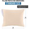 imageUtopia Bedding Waterproof Pillow Protectors Zippered 2 Pack Red Queen Size Zippered Pillowcases Bed Bug Proof Pillow Encasement Covers 20 x 28 InchesBeige