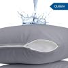 imageUtopia Bedding Waterproof Pillow Protectors Zippered 2 Pack Red Queen Size Zippered Pillowcases Bed Bug Proof Pillow Encasement Covers 20 x 28 InchesGray