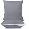 imageUtopia Bedding Waterproof Pillow Protectors Zippered 2 Pack Red Queen Size Zippered Pillowcases Bed Bug Proof Pillow Encasement Covers 20 x 28 InchesGray
