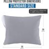 imageUtopia Bedding Waterproof Pillow Protectors Zippered 2 Pack Red Queen Size Zippered Pillowcases Bed Bug Proof Pillow Encasement Covers 20 x 28 InchesGray