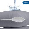 imageUtopia Bedding Waterproof Pillow Protectors Zippered 2 Pack Red Queen Size Zippered Pillowcases Bed Bug Proof Pillow Encasement Covers 20 x 28 InchesGray