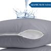 imageUtopia Bedding Waterproof Pillow Protectors Zippered 2 Pack Red Queen Size Zippered Pillowcases Bed Bug Proof Pillow Encasement Covers 20 x 28 InchesGray