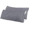 imageUtopia Bedding Waterproof Pillow Protectors Zippered 2 Pack Red Queen Size Zippered Pillowcases Bed Bug Proof Pillow Encasement Covers 20 x 28 InchesGray