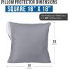 imageUtopia Bedding Waterproof Pillow Protectors Zippered 2 Pack Red Queen Size Zippered Pillowcases Bed Bug Proof Pillow Encasement Covers 20 x 28 InchesGray