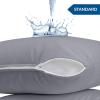imageUtopia Bedding Waterproof Pillow Protectors Zippered 2 Pack Red Queen Size Zippered Pillowcases Bed Bug Proof Pillow Encasement Covers 20 x 28 InchesGray