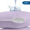 imageUtopia Bedding Waterproof Pillow Protectors Zippered 2 Pack Red Queen Size Zippered Pillowcases Bed Bug Proof Pillow Encasement Covers 20 x 28 InchesLavender