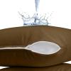 imageUtopia Bedding Waterproof Pillow Protectors Zippered 2 Pack Red Queen Size Zippered Pillowcases Bed Bug Proof Pillow Encasement Covers 20 x 28 InchesMocha