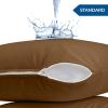 imageUtopia Bedding Waterproof Pillow Protectors Zippered 2 Pack Red Queen Size Zippered Pillowcases Bed Bug Proof Pillow Encasement Covers 20 x 28 InchesMocha