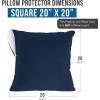 imageUtopia Bedding Waterproof Pillow Protectors Zippered 2 Pack Red Queen Size Zippered Pillowcases Bed Bug Proof Pillow Encasement Covers 20 x 28 InchesNavy Blue