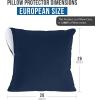 imageUtopia Bedding Waterproof Pillow Protectors Zippered 2 Pack Red Queen Size Zippered Pillowcases Bed Bug Proof Pillow Encasement Covers 20 x 28 InchesNavy Blue