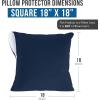 imageUtopia Bedding Waterproof Pillow Protectors Zippered 2 Pack Red Queen Size Zippered Pillowcases Bed Bug Proof Pillow Encasement Covers 20 x 28 InchesNavy Blue