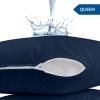 imageUtopia Bedding Waterproof Pillow Protectors Zippered 2 Pack Red Queen Size Zippered Pillowcases Bed Bug Proof Pillow Encasement Covers 20 x 28 InchesNavy Blue