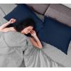 imageUtopia Bedding Waterproof Pillow Protectors Zippered 2 Pack Red Queen Size Zippered Pillowcases Bed Bug Proof Pillow Encasement Covers 20 x 28 InchesNavy Blue