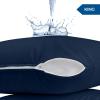 imageUtopia Bedding Waterproof Pillow Protectors Zippered 2 Pack Red Queen Size Zippered Pillowcases Bed Bug Proof Pillow Encasement Covers 20 x 28 InchesNavy Blue