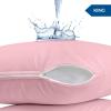 imageUtopia Bedding Waterproof Pillow Protectors Zippered 2 Pack Red Queen Size Zippered Pillowcases Bed Bug Proof Pillow Encasement Covers 20 x 28 InchesPink