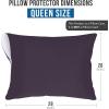 imageUtopia Bedding Waterproof Pillow Protectors Zippered 2 Pack Red Queen Size Zippered Pillowcases Bed Bug Proof Pillow Encasement Covers 20 x 28 InchesPurple