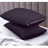 imageUtopia Bedding Waterproof Pillow Protectors Zippered 2 Pack Red Queen Size Zippered Pillowcases Bed Bug Proof Pillow Encasement Covers 20 x 28 InchesPurple