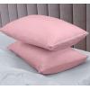 imageUtopia Bedding Waterproof Pillow Protectors Zippered 2 Pack Red Queen Size Zippered Pillowcases Bed Bug Proof Pillow Encasement Covers 20 x 28 InchesPink