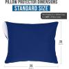 imageUtopia Bedding Waterproof Pillow Protectors Zippered 2 Pack Red Queen Size Zippered Pillowcases Bed Bug Proof Pillow Encasement Covers 20 x 28 InchesRoyal Blue