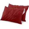 imageUtopia Bedding Waterproof Pillow Protectors Zippered 2 Pack Red Queen Size Zippered Pillowcases Bed Bug Proof Pillow Encasement Covers 20 x 28 InchesRed