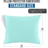 imageUtopia Bedding Waterproof Pillow Protectors Zippered 2 Pack Red Queen Size Zippered Pillowcases Bed Bug Proof Pillow Encasement Covers 20 x 28 InchesSpa Blue