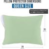 imageUtopia Bedding Waterproof Pillow Protectors Zippered 2 Pack Red Queen Size Zippered Pillowcases Bed Bug Proof Pillow Encasement Covers 20 x 28 InchesSage