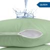 imageUtopia Bedding Waterproof Pillow Protectors Zippered 2 Pack Red Queen Size Zippered Pillowcases Bed Bug Proof Pillow Encasement Covers 20 x 28 InchesSage
