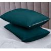 imageUtopia Bedding Waterproof Pillow Protectors Zippered 2 Pack Red Queen Size Zippered Pillowcases Bed Bug Proof Pillow Encasement Covers 20 x 28 InchesTeal