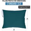 imageUtopia Bedding Waterproof Pillow Protectors Zippered 2 Pack Red Queen Size Zippered Pillowcases Bed Bug Proof Pillow Encasement Covers 20 x 28 InchesTeal