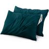 imageUtopia Bedding Waterproof Pillow Protectors Zippered 2 Pack Red Queen Size Zippered Pillowcases Bed Bug Proof Pillow Encasement Covers 20 x 28 InchesTeal