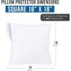 imageUtopia Bedding Waterproof Pillow Protectors Zippered 2 Pack Red Queen Size Zippered Pillowcases Bed Bug Proof Pillow Encasement Covers 20 x 28 InchesWhite
