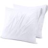 imageUtopia Bedding Waterproof Pillow Protectors Zippered 2 Pack Red Queen Size Zippered Pillowcases Bed Bug Proof Pillow Encasement Covers 20 x 28 InchesWhite