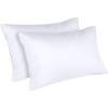 imageUtopia Bedding Waterproof Pillow Protectors Zippered 2 Pack Red Queen Size Zippered Pillowcases Bed Bug Proof Pillow Encasement Covers 20 x 28 InchesWhite