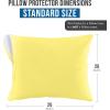 imageUtopia Bedding Waterproof Pillow Protectors Zippered 2 Pack Red Queen Size Zippered Pillowcases Bed Bug Proof Pillow Encasement Covers 20 x 28 InchesYellow