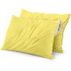 imageUtopia Bedding Waterproof Pillow Protectors Zippered 2 Pack Red Queen Size Zippered Pillowcases Bed Bug Proof Pillow Encasement Covers 20 x 28 InchesYellow